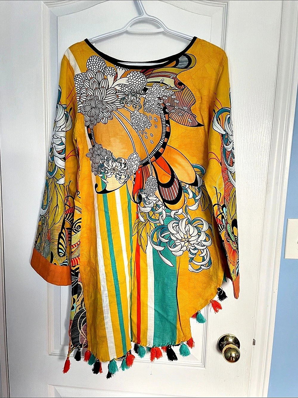 dress in Yellow & Green Like New